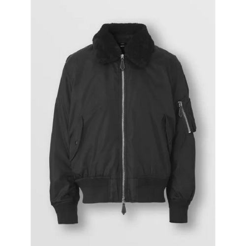  BURBERRY/博柏利 男士黑色尼龙夹克 80413811 PLFSX