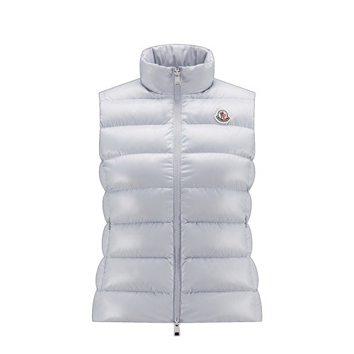 Moncler/蒙克莱 22年秋冬新款 Ghany系列 女士浅蓝色/深灰色无袖羽绒服马甲H20931A525006895090F