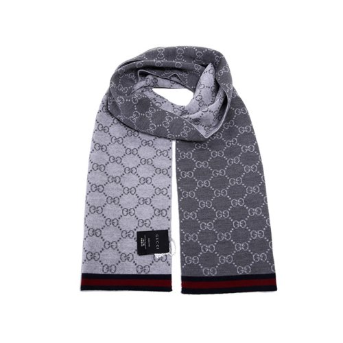 GUCCI/古驰  中性款 围巾/披肩围巾 双G提花羊毛围巾 简约时尚易搭配 新年节好礼
