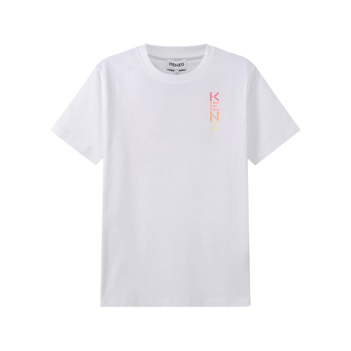 KENZO/高田贤三 女士棉质圆领短袖T恤LOGO刺绣 2TS929 4SB