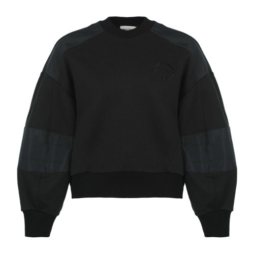 Alexander McQueen/亚历山大麦昆21新品logo徽标简约时尚女士套头卫衣女卫衣662637QLABG