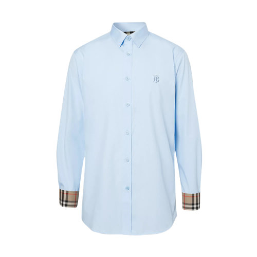 BURBERRY/博柏利 经典剪裁专属标识图案棉质牛津男士长袖衬衫8024515