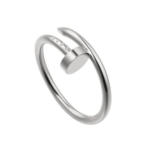 CARTIER/卡地亚 经典Juste un Clou系列 18K金白金小号钉子戒指 B4226000