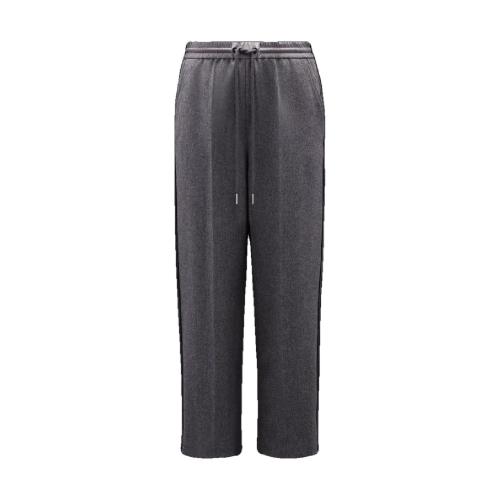  MONCLER蒙可蒙克莱 22年秋冬 女士 休闲裤 Straight Leg Flannel Trousers H20932A00007542339