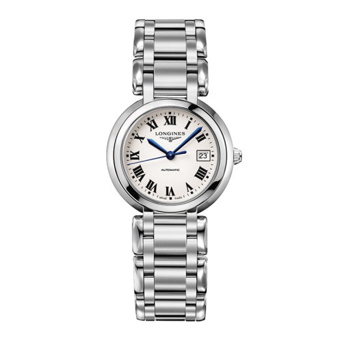 LONGINES/浪琴  心月系列自动机械精钢女士银色腕表30毫米 L8.113.4.71.6