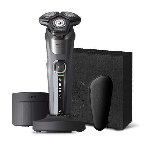 Philips/飞利浦 剃须刀电动刮胡刀三刀头胡须刀全身水洗黑蜂巢系列S8050