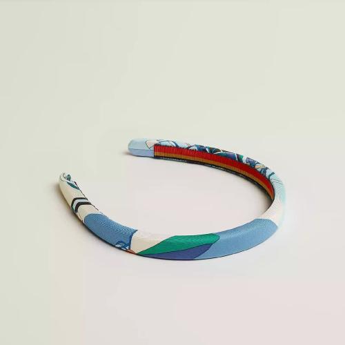  HERMES爱马仕 22年秋冬 女士 发带 Serre-tete Elsa ??Voitures Exquises?? H221006G 04TU