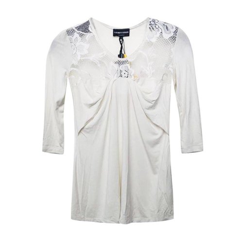 EmporioArmani/安普里奥阿玛尼/白色女士短袖T恤