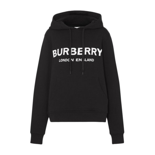 BURBERRY/博柏利 徽标印花棉质宽松连帽衫 女卫衣 80116521