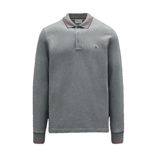  MONCLER蒙可蒙克莱 22年秋冬 男士 长袖Polo Long Sleeve Polo Shirt H20918B7010084556987