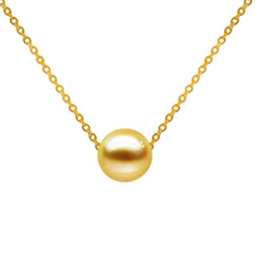 zhuella/珠艾乐 南洋金珠 路路通 18k金项链吊坠