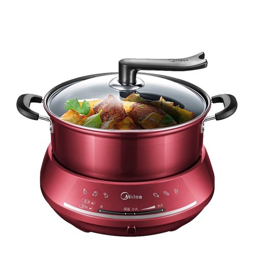 Midea/美的 多用途锅分体式家用电煮锅电热锅电炒锅DHY28大容量可煎烤