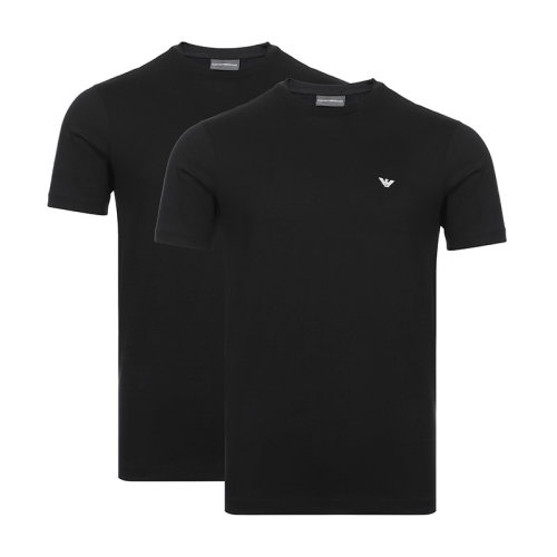 EmporioArmani/安普里奥阿玛尼 男士短袖T恤 男士棉质短袖T恤二件套装 8N1D61 1JNQZ