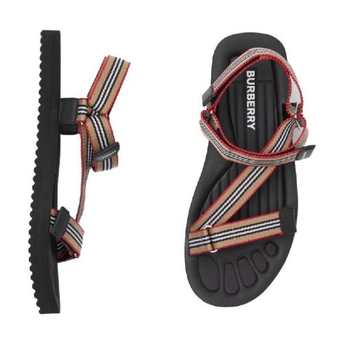  BURBERRY 22年秋冬 男士 标志性条纹凉鞋 80273991 预定商品1-3周发货