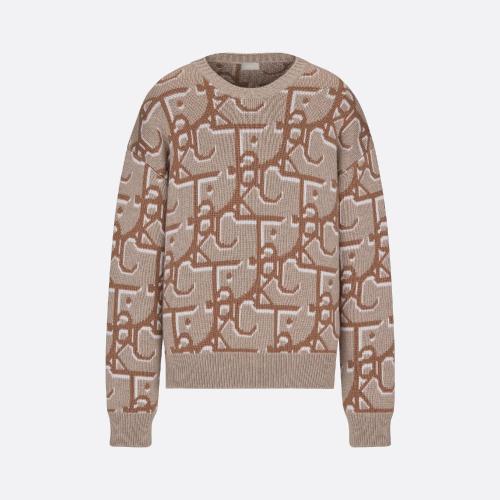  DIOR迪奥 22年秋冬 男士 针织衫 CACTUS JACK DIOR 超大版型针织衫 283M663AT358_C180