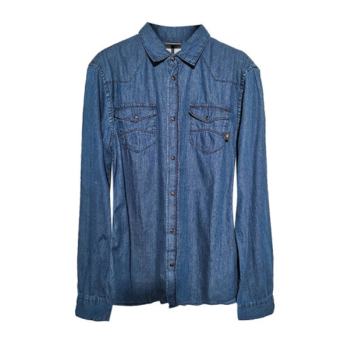 Emporio Armani/安普里奥阿玛尼 蓝色牛仔男士长袖衬衫