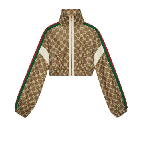  GUCCI古驰 22年秋冬 女士 互扣式双G拉链夹克 671495 XJD1G 3357