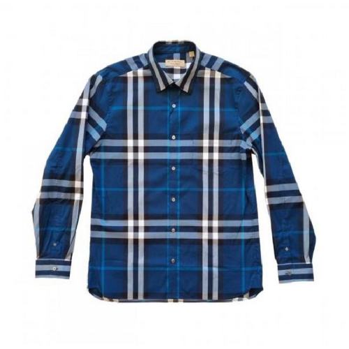  BURBERRY/博柏利 男士蓝色棉质长袖衬衫 40058231 PLFSX