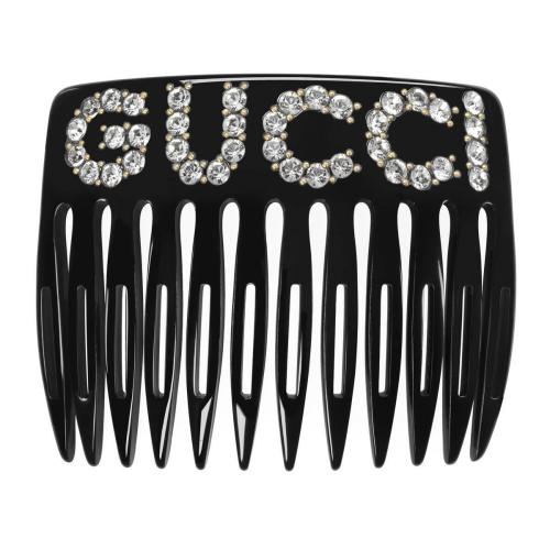  GUCCI古驰 22年秋冬 女士 水晶Gucci图案发梳 503957 I12GO 8520