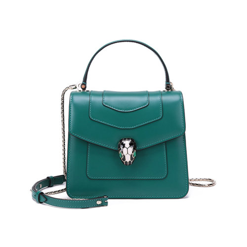 BVLGARI/宝格丽 女士SERPENTI FOREVER系列牛皮小号蛇头扣手提单肩斜挎包 290569