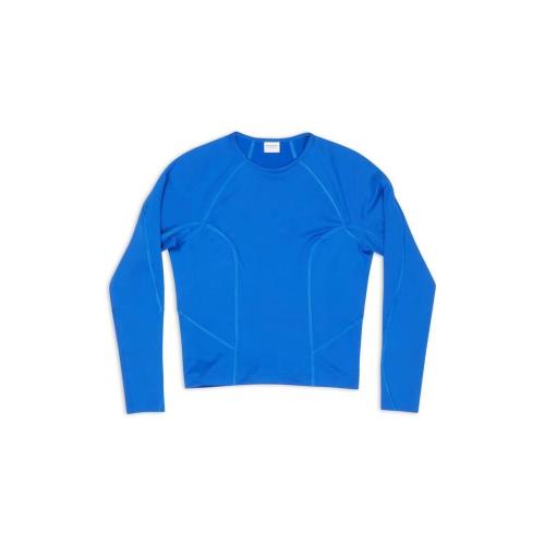  BALENCIAGA巴黎世家 22年秋冬 女士 长袖T恤 Womens 3b Sports Icon Fitted Long Sleeve Top