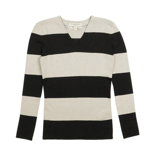 BURBERRY/博柏利 女士拼色羊毛条纹针织衫 3934511
