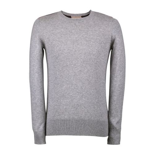  BURBERRY/博柏利 男士浅灰色圆领长袖针织衫 38488121 PLFSX