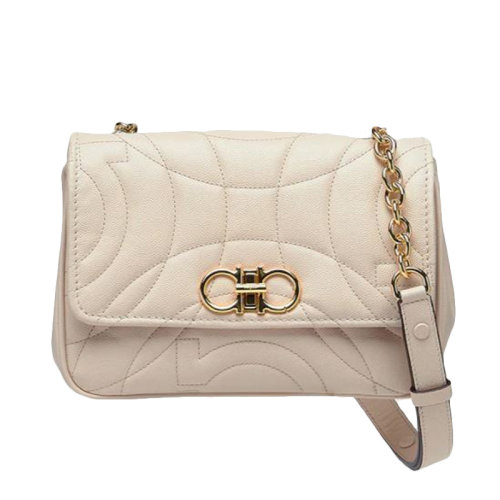 Salvatore Ferragamo/菲拉格慕 女士绗缝 Gancini 斜挎包 21-0430-741015