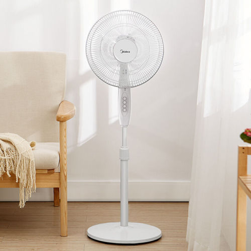Midea/美的台地扇升降摇头俯仰定时30cm柔和风七叶FTSA30YD家用静音节能