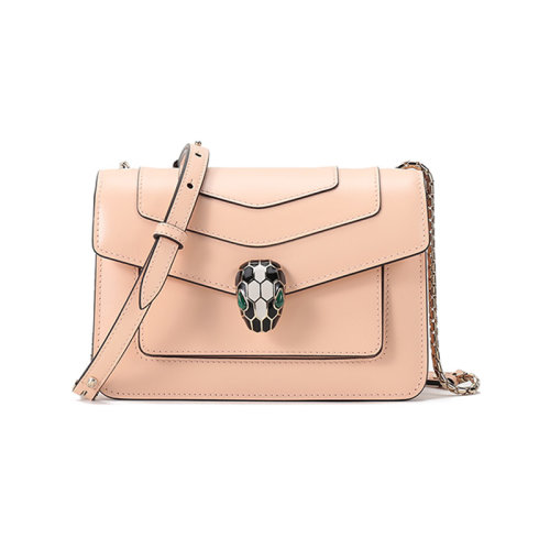 BVLGARI/宝格丽  女士小号SERPENTI FOREVER系列牛皮蛇头扣单肩斜挎包 290541