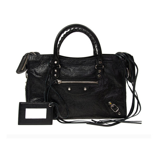 Balenciaga/巴黎世家  女包 女士铆钉羊皮流苏手提包单肩包斜挎包 431621-D94JN-1000