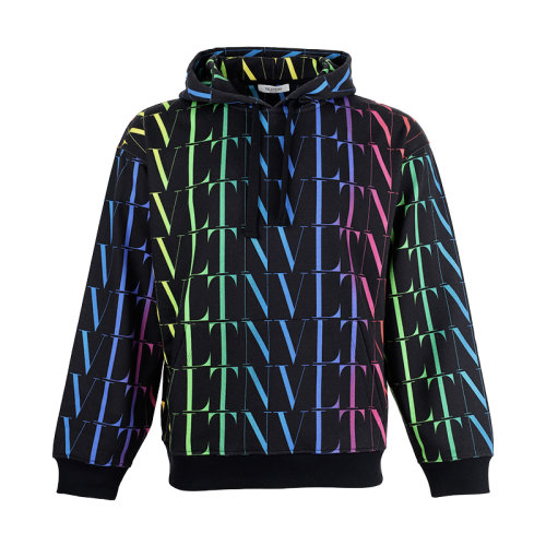 Valentino/华伦天奴 男装男士时尚简约拼色卫衣连帽衫   VV3MF15P795 20K