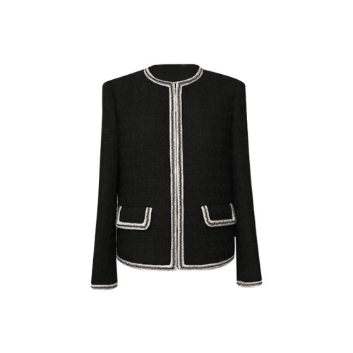 GeleiStory/GeleiStory   秋冬新款小香风外套经典优雅圆领小香短外套  女装＞女士外套＞女士夹克