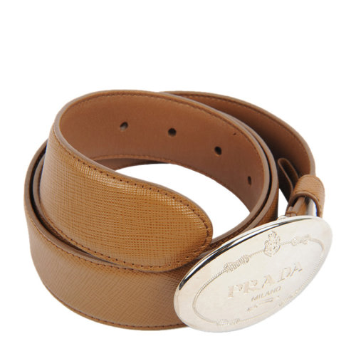 PRADA/普拉达  女士皮革LOGO搭扣皮带腰带 多色可选1CC022-053-F0S9C