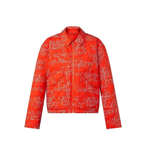  LV路易威登 22年秋冬 男士 夹克 刺绣牛仔飞行员夹克 1AA7GR 1AA7GQ 1AA7GS 1AA7GU 1AA7GP 1AA