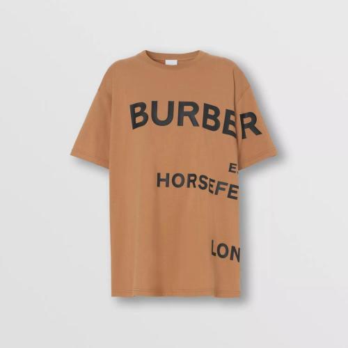  BURBERRY 22年秋冬 女士 Horseferry 印花棉质宽松 T 恤衫 80489271