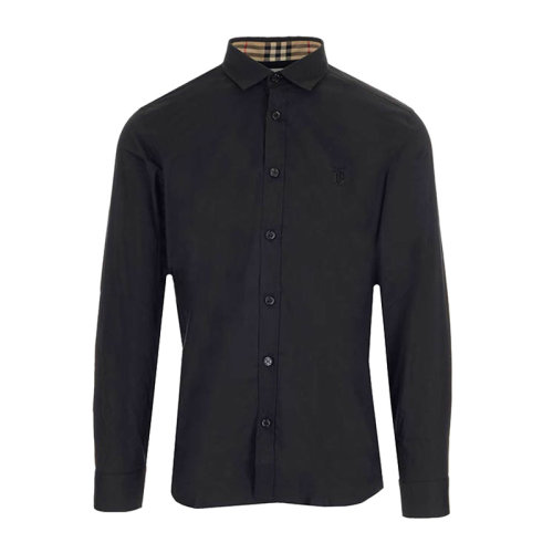Burberry/博柏利 男装 服饰 翻领骑士刺绣时尚衬衣 男士长袖衬衫