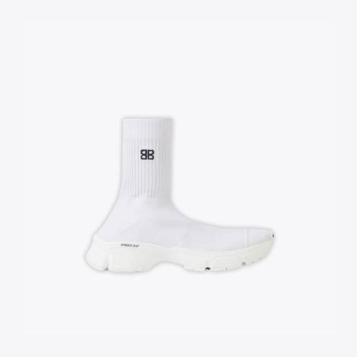  BALENCIAGA巴黎世家 22年春夏 女士 休闲运动鞋 Women%27s Speed 3.0 Sneaker in WHITE 654466W2 预定商品1-3周发货