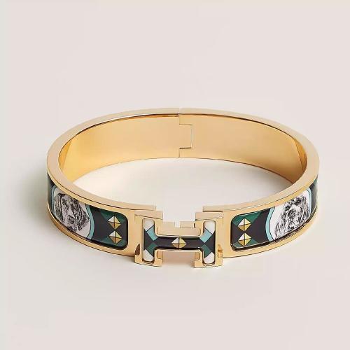  HERMES爱马仕 22年秋冬 女士 手镯 Bracelet Clic H Colliers et Chiens H702418F D5PM