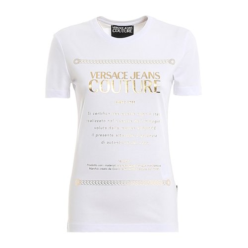 VERSACE JEANS COUTURE 女士白色棉质短袖T恤 B2HVA7T1 30320 K41 PLFSX