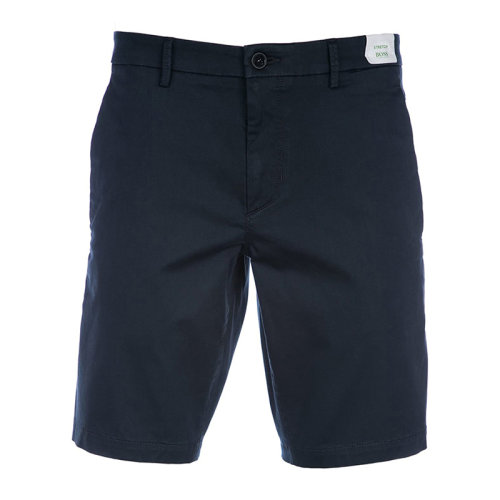 HUGO BOSS/雨果博斯 男士藏蓝色棉质时尚休闲短裤男裤 LIEM4-W-5966-NAVY