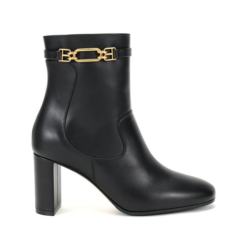 BALLY/巴利 女士牛皮高跟靴子短靴 DIDI 75