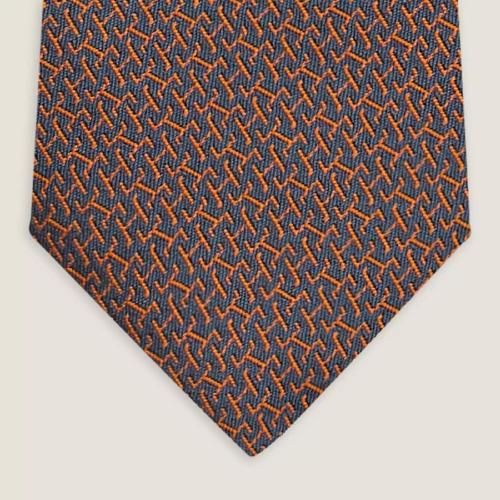 HERMES爱马仕 22年秋冬 男士 领带 Cravate Tie 7 H Brides de Gala H339328T 05