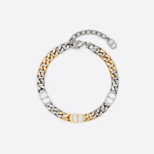  DIOR迪奥 22年秋冬 男士 手镯 CD Icon 链环手链 B1721HOMMT_D012