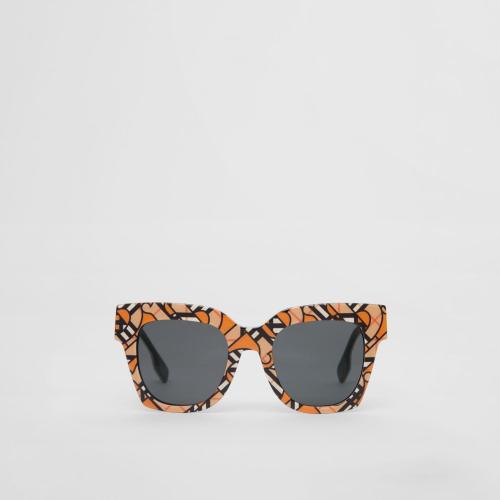  BURBERRY 22年秋冬 女士 专属标识印花方框太阳眼镜 40826281