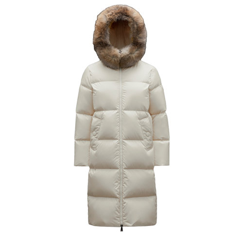 Moncler/蒙克莱 21年秋冬新款 MARRIONNIER系列 女士丝白色技术尼龙派克大衣羽绒服H20931C0007054155034