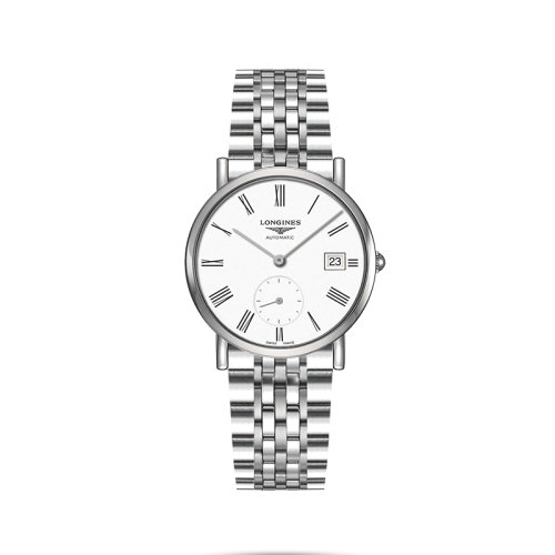 LONGINES/浪琴 22年秋冬新款 博雅系列 女士哑光白色表盘自动机械机芯精钢表壳表带腕表34.5毫米L4.312.4.11.6