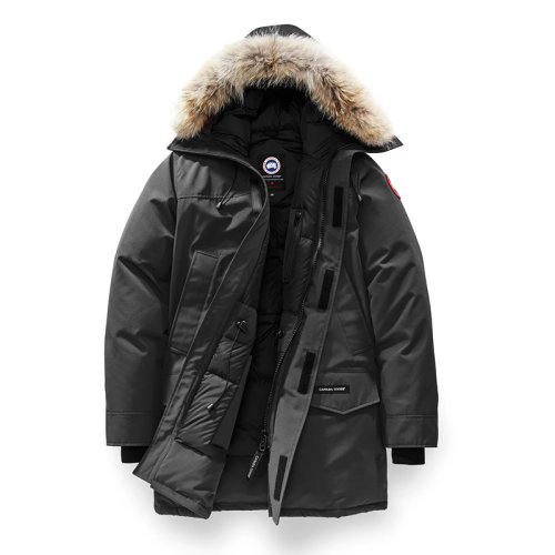 CANADA GOOSE/加拿大鹅   LANGFORD COUPE FUSION系列 男士石墨色连帽毛边防风派克大衣2062MA-GRAPHITE