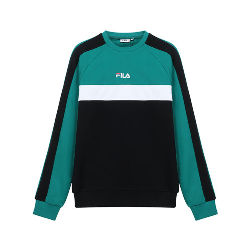 FILA/斐乐 男士棉/聚酯纤维圆领长袖卫衣运动衫 687986