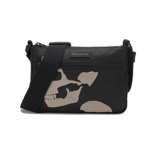 Alexander McQueen/亚历山大麦昆【22春夏新款】男士织物单肩斜挎包 663144 1AAE3
